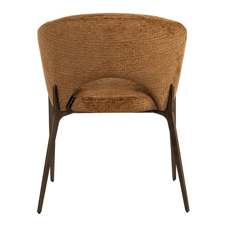 Kenzi Cognac Fabric Dining Chair