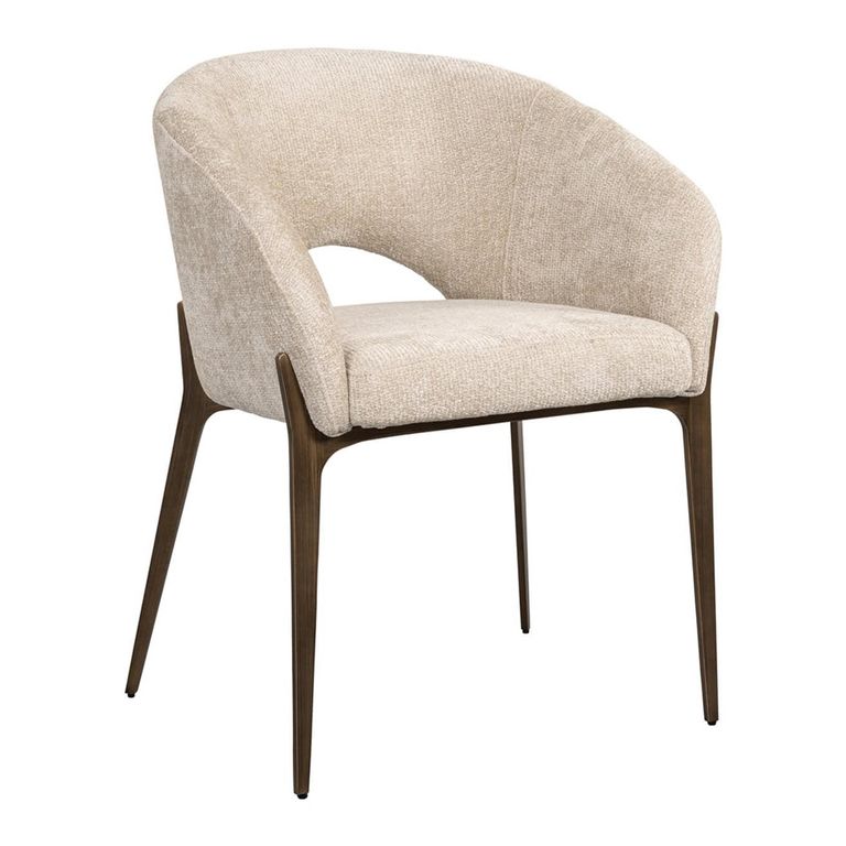 Kenzi Cream Fabric Dining Chair