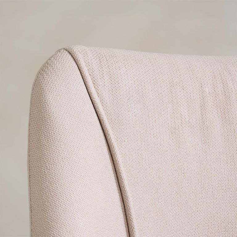 Kylo Dining Chair - Set of 2 - Beige - Fabric and Oak