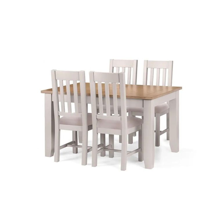 Richmond Dining Chair - Set of 2 - Slatted Back - Grey