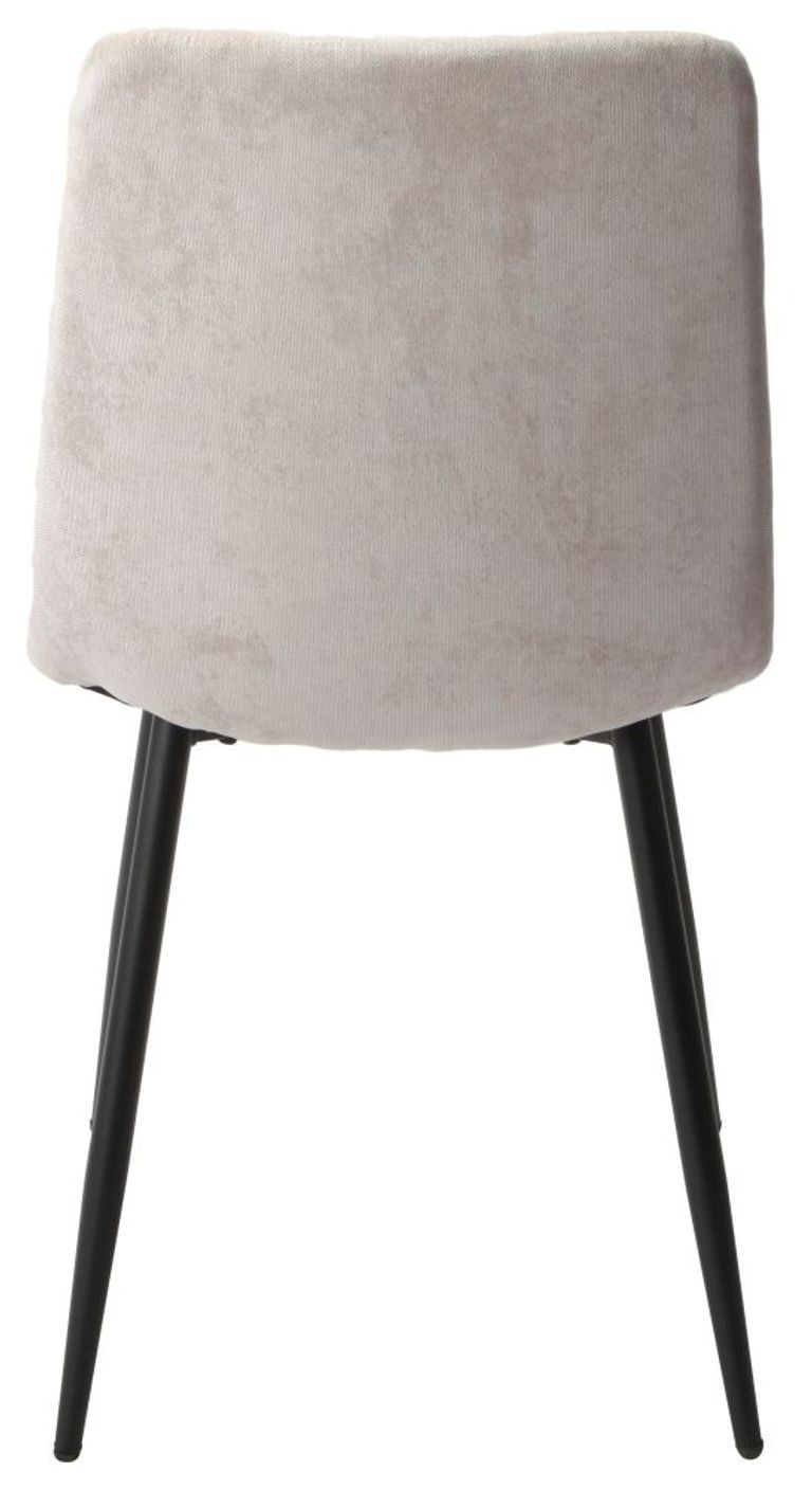 2 x Aspen Straight Stitch Natural Fabric Dining Chair