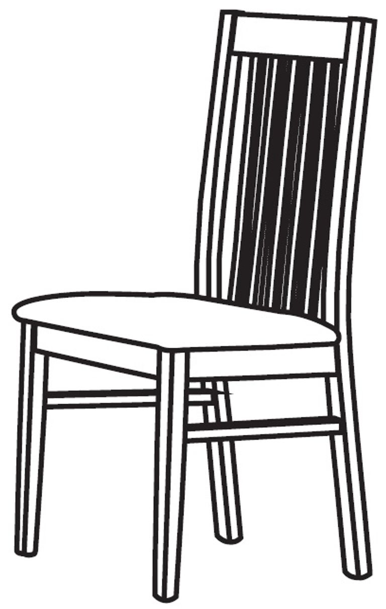 2 x Angelo Dark Grey Slatted Back Dining Chair