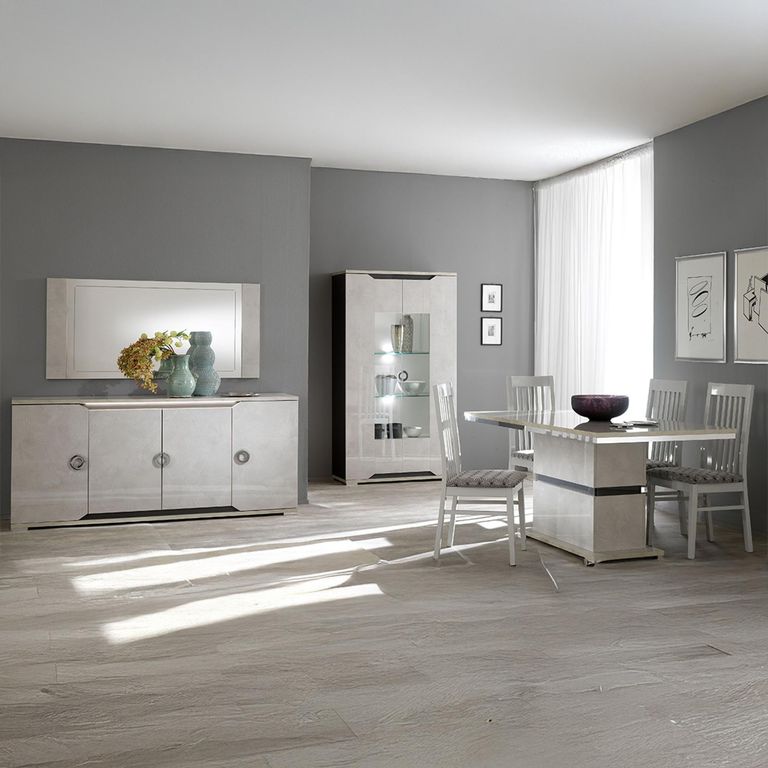 2 x Angelo Dark Grey Slatted Back Dining Chair