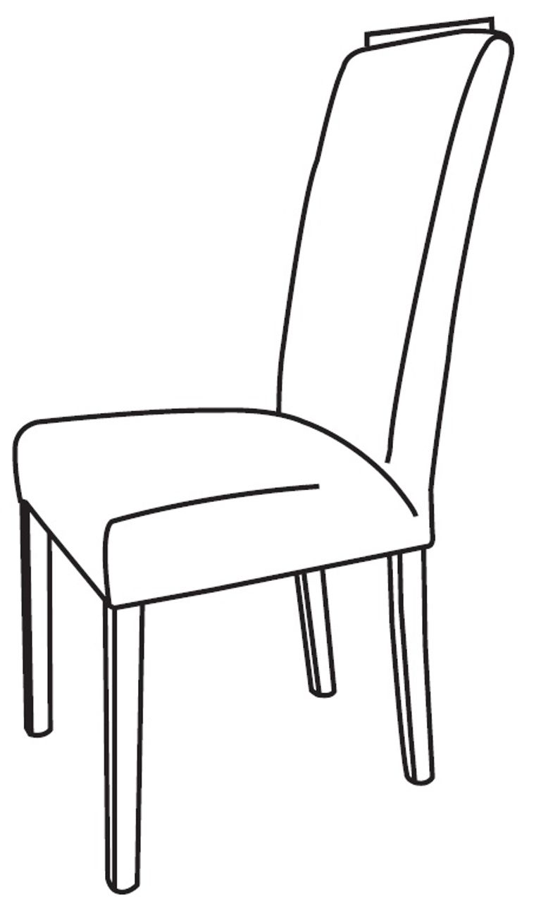 2 x Bagni Grey Fabric Dining Chair