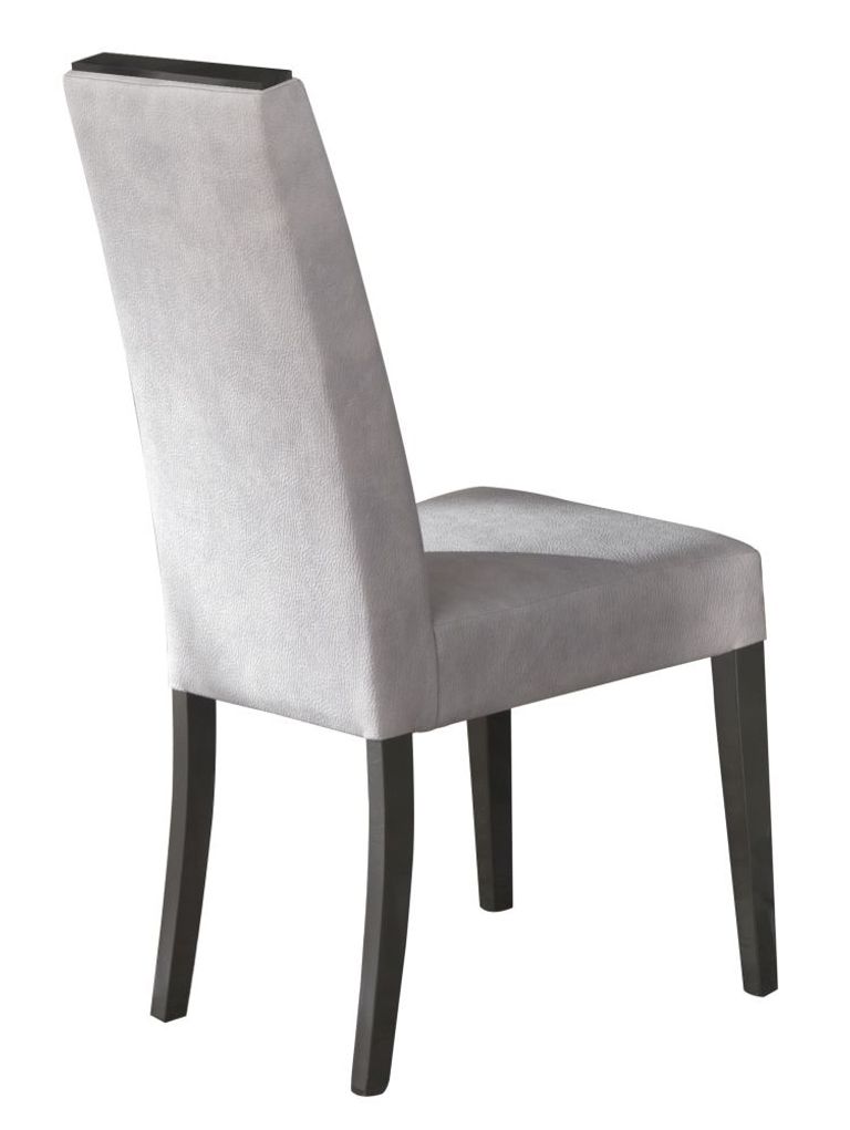 2 x Bagni Grey Fabric Dining Chair