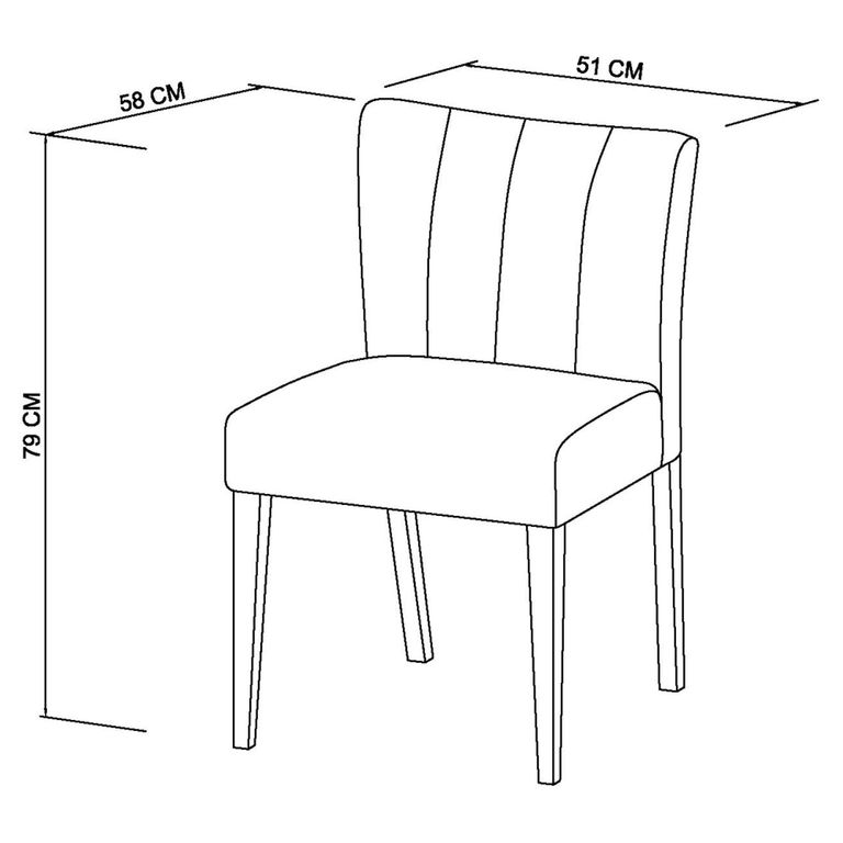 Turin Dining Chairs - Set of 2 - Gun Metal Velvet - Low Back