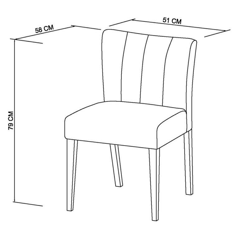 Turin Dining Chairs - Set of 2 - Harvest Pumpkin Velvet - Low Back