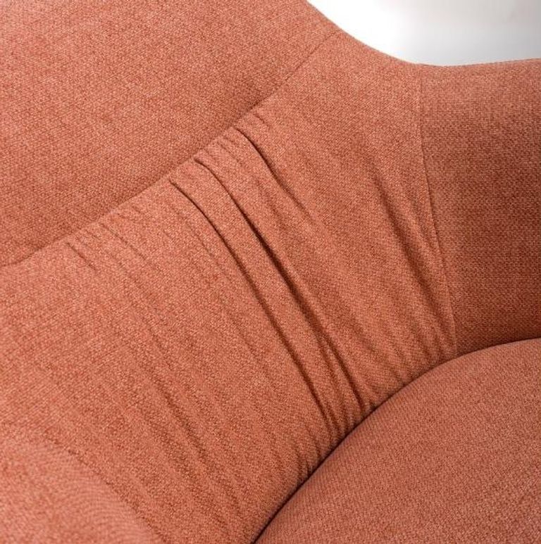 Boden Carver Dining Chair - Set of 2 - Brick Red Fabric