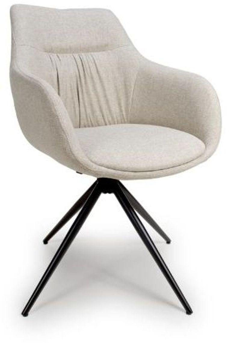 Boden Carver Dining Chair - Set of 2 - Natural Fabric