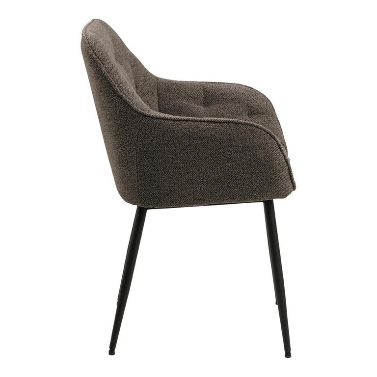 Brooke Dining Armchair - Set of 2 - Taupe Boucle Fabric