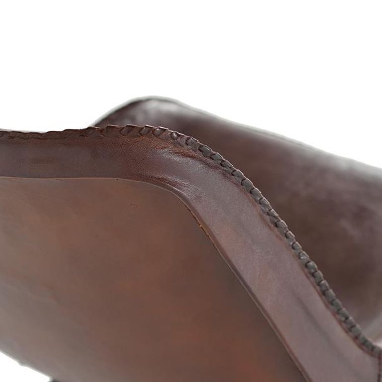 Citrus Dining Chair - Industrial Style - Brown Leather - Set of 2