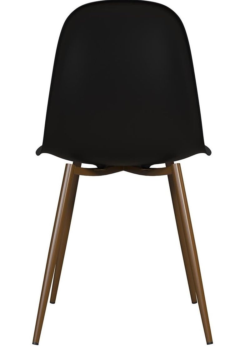 2 x Cottle Black Plastic Dining Chair - C005501TUK