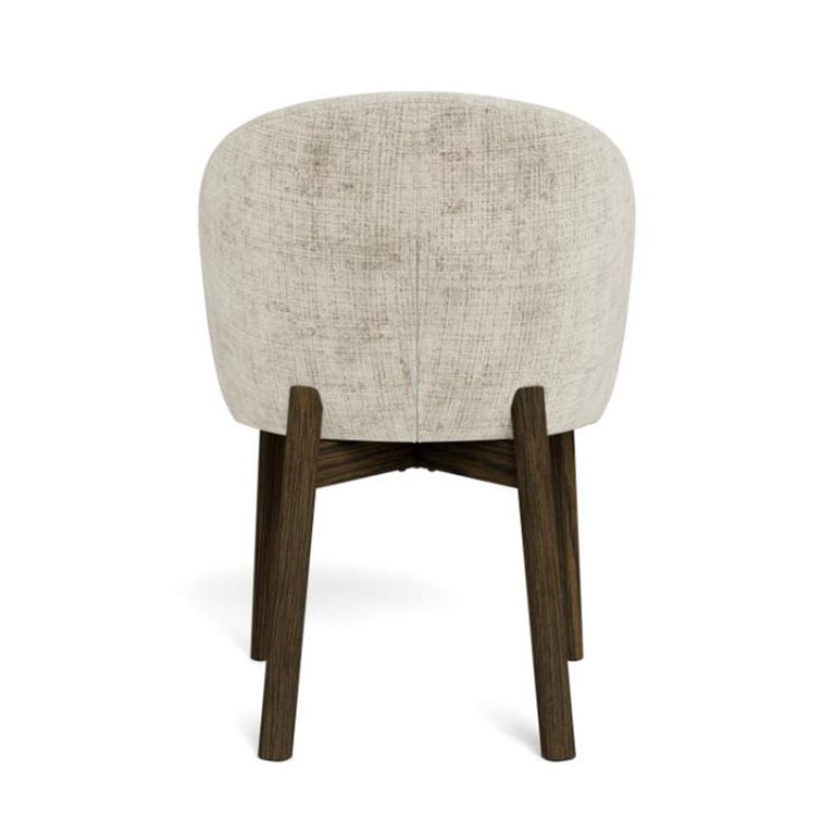 Darlene Swivel Dining Chair - Set of 2 - Beige Fabric