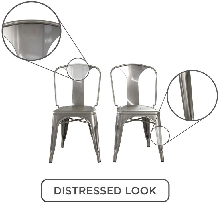 2 x Finney Grey Dining Chair - C009012UK