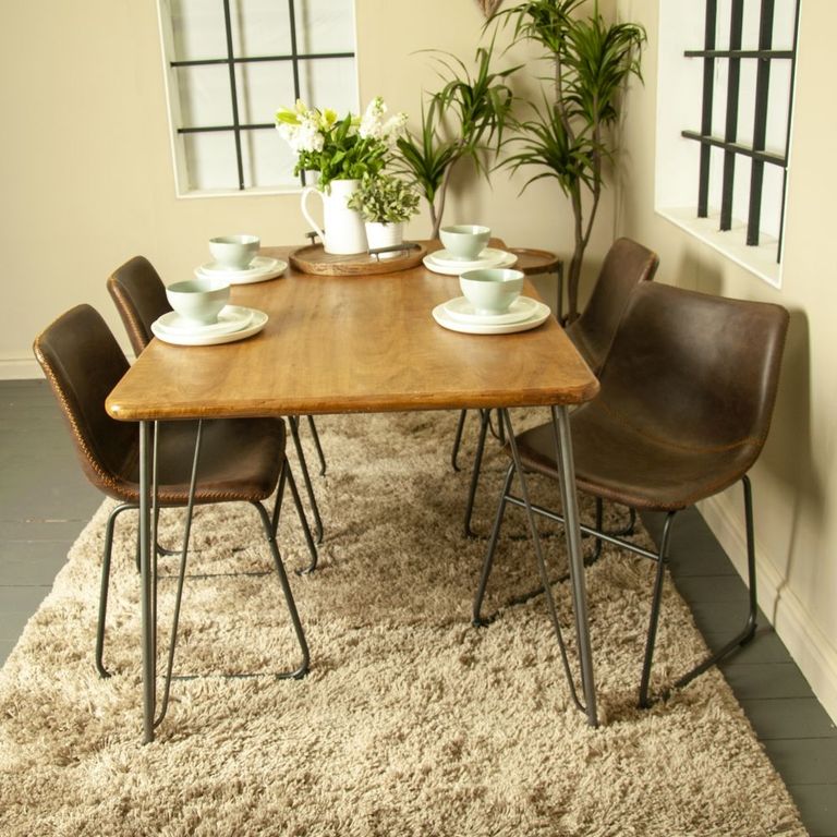 2 x Fremont Chestnut Vintage Leather Dining Chair