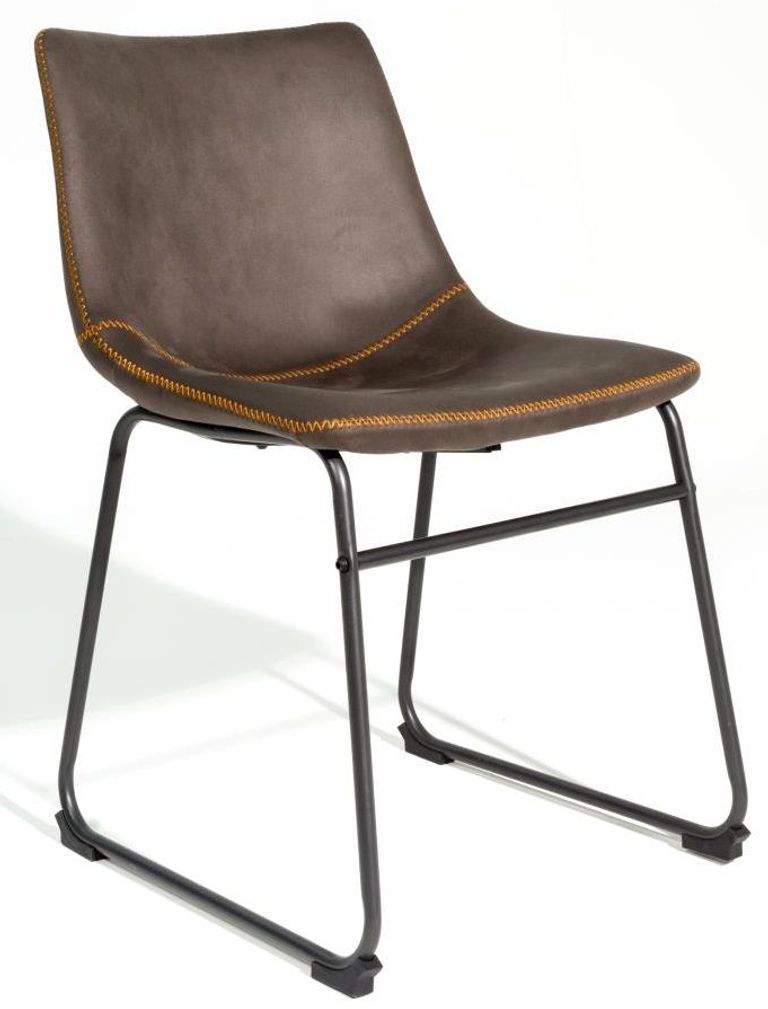 2 x Fremont Mussel Grey Fabric Dining Chair