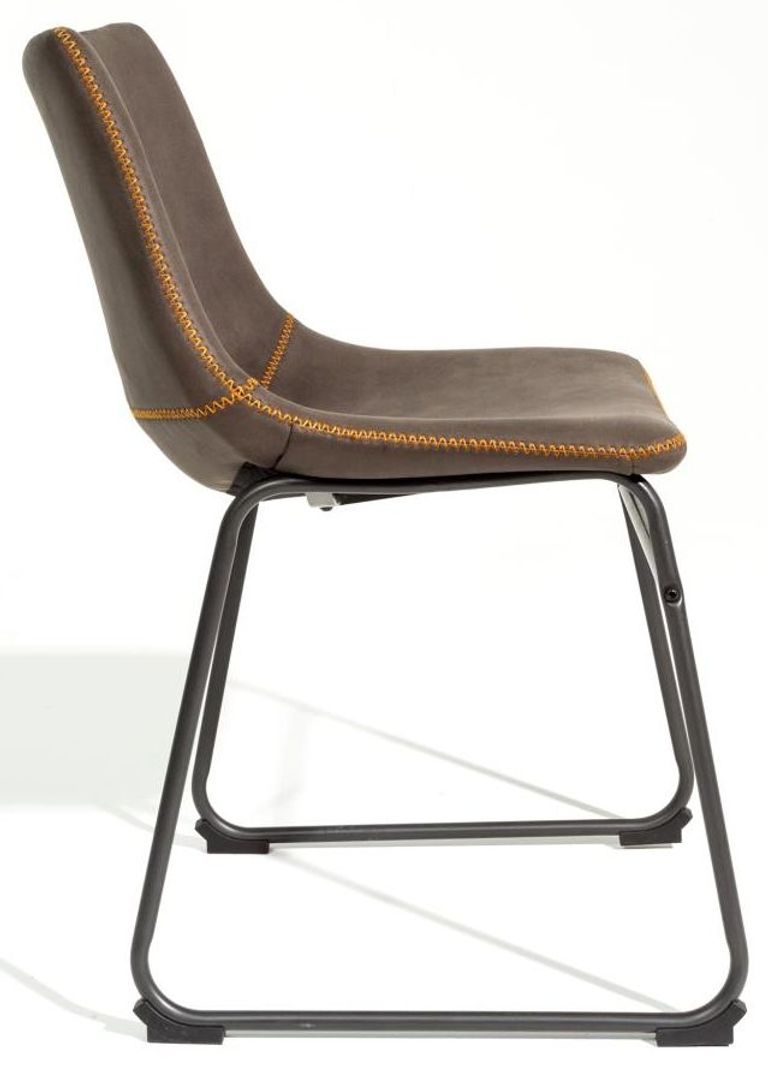 2 x Fremont Mussel Grey Fabric Dining Chair