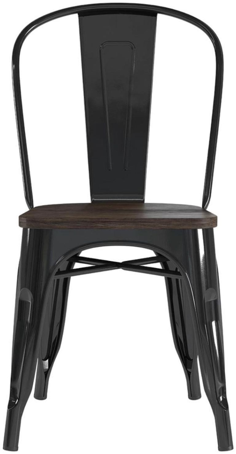 2 x Frio Black Dining Chair - C001101UK