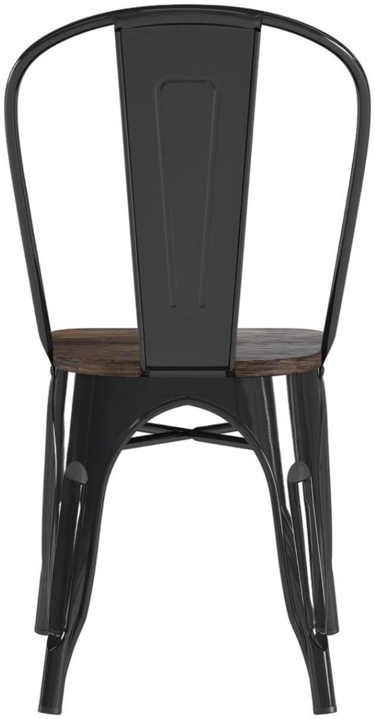 2 x Frio Black Dining Chair - C001101UK
