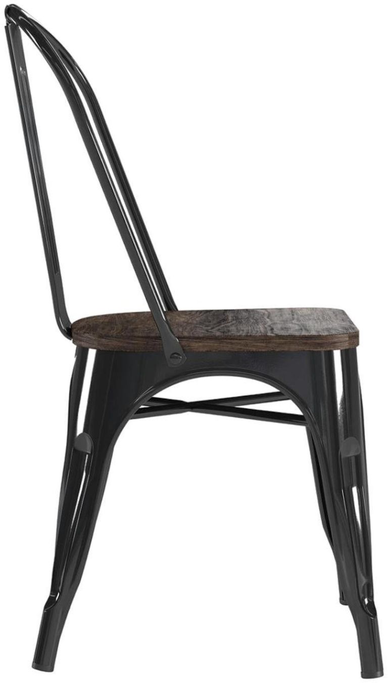2 x Frio Black Dining Chair - C001101UK