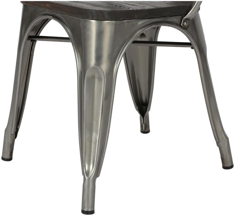 2 x Frio Gun Metal Dining Chair - C001105UK