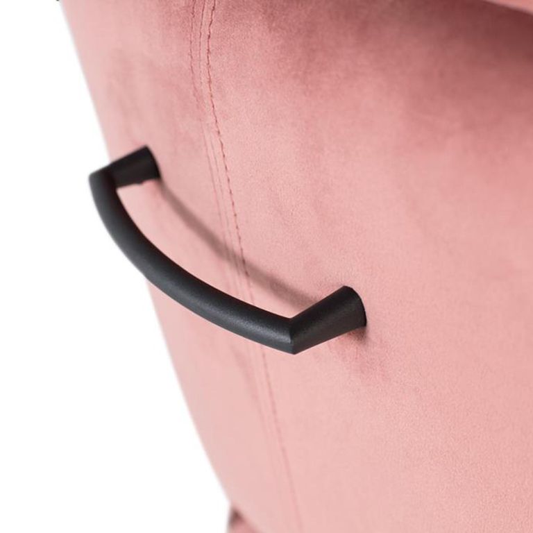 Gahanna Armchair - Pink Velvet Fabric - Set of 2