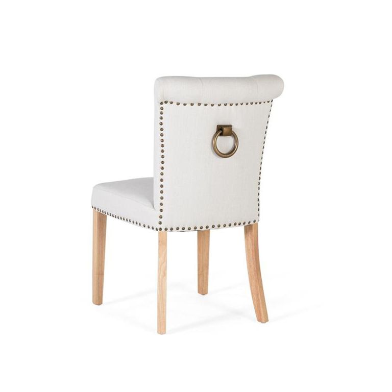 Gower Dining Chair - Light Beige Fabric - Set of 2