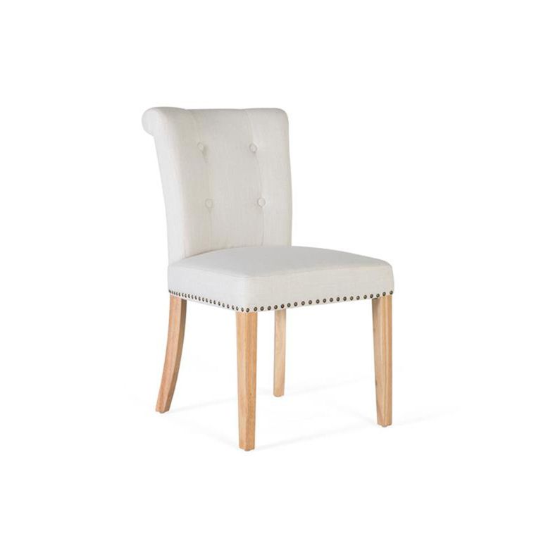 Gower Dining Chair - Light Beige Fabric - Set of 2