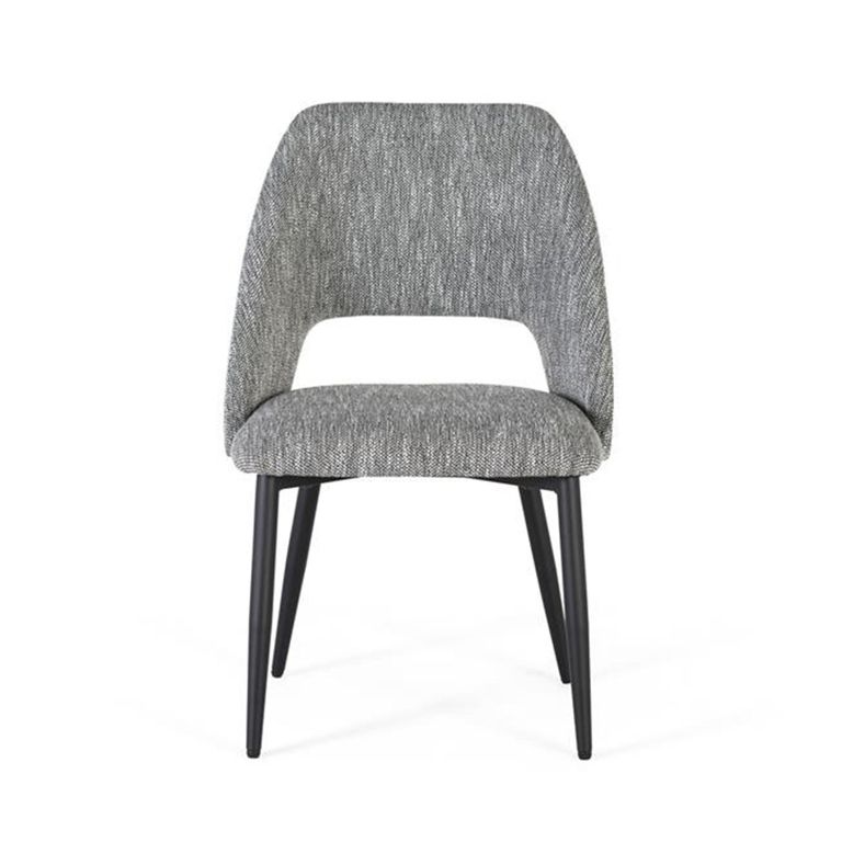 Greece Dining Chair - Grey Fabric - Set of 2