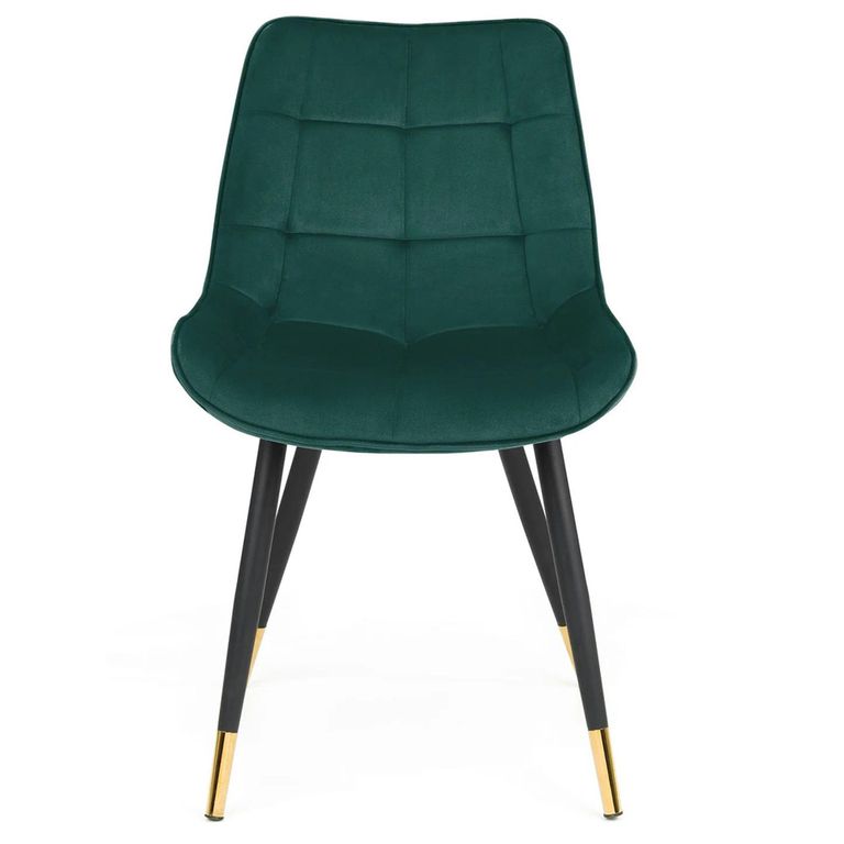 Hadid Dining Chair - Set of 2 - Green Velvet Fabric