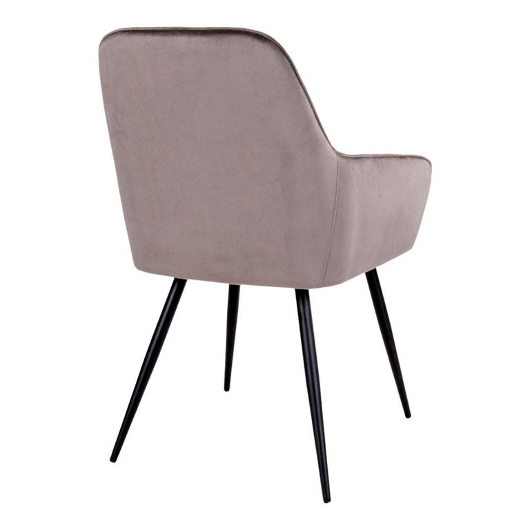 Harbo Dining Chair - Set of 2 - Light Brown - Velvet Fabric