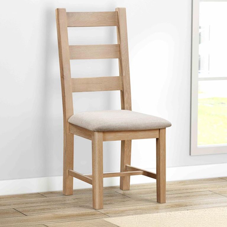 Hayley Dining Chair - Ladder Back - Set of 2 - Oak