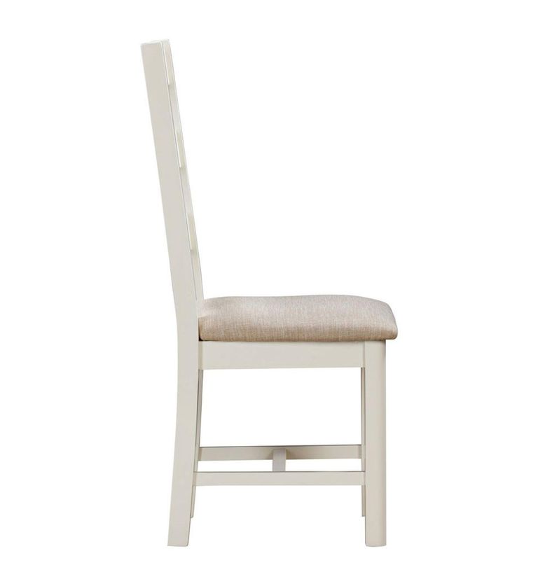 Hayley Dining Chair - White Ladder Back - Set of 2 - Oak and White