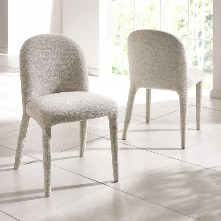 Holly Dining Chair - Set of 2 - Pearl Sand Fabric