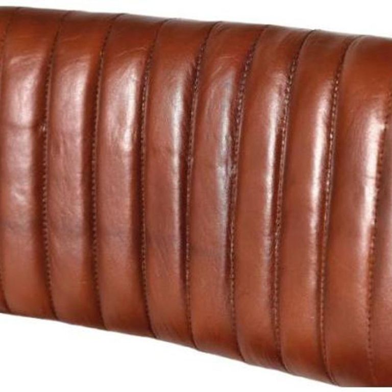 Idle Dining Chair - Industrial Style - Brown Leather - Set of 2