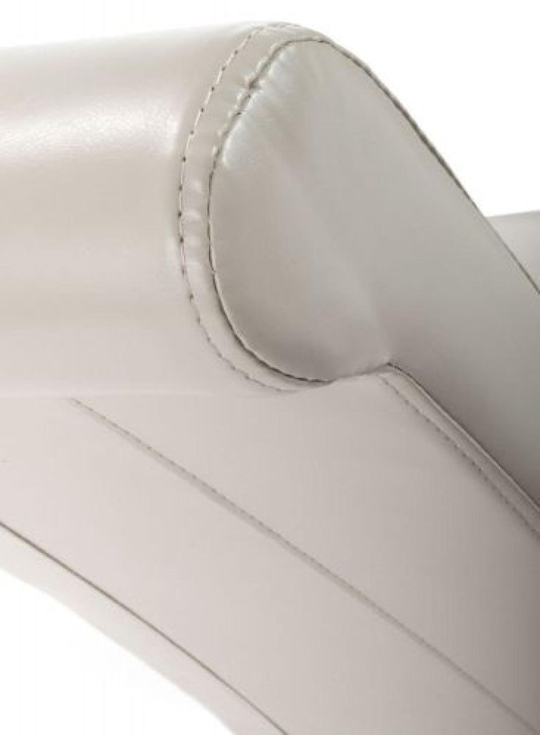 2 x Krista Bonded Ivory Leather Roll Back Dining Chair