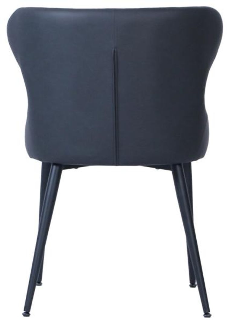 Langley Dining Chair - Set of 2 - Grey Faux Leather