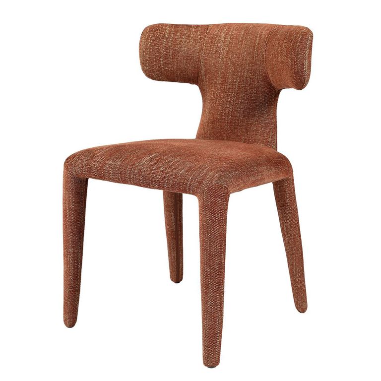 Milo Dining Chair - Set of 2 - Brown Fabric