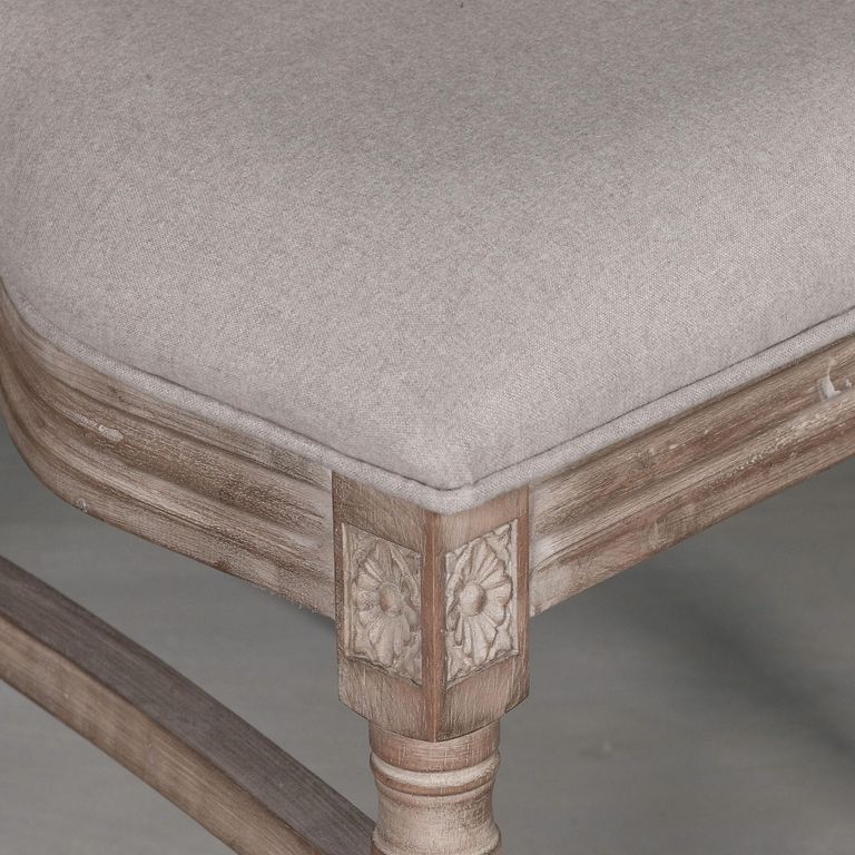 Louise Wood and Rattan Back Dining Chair - Set of 2