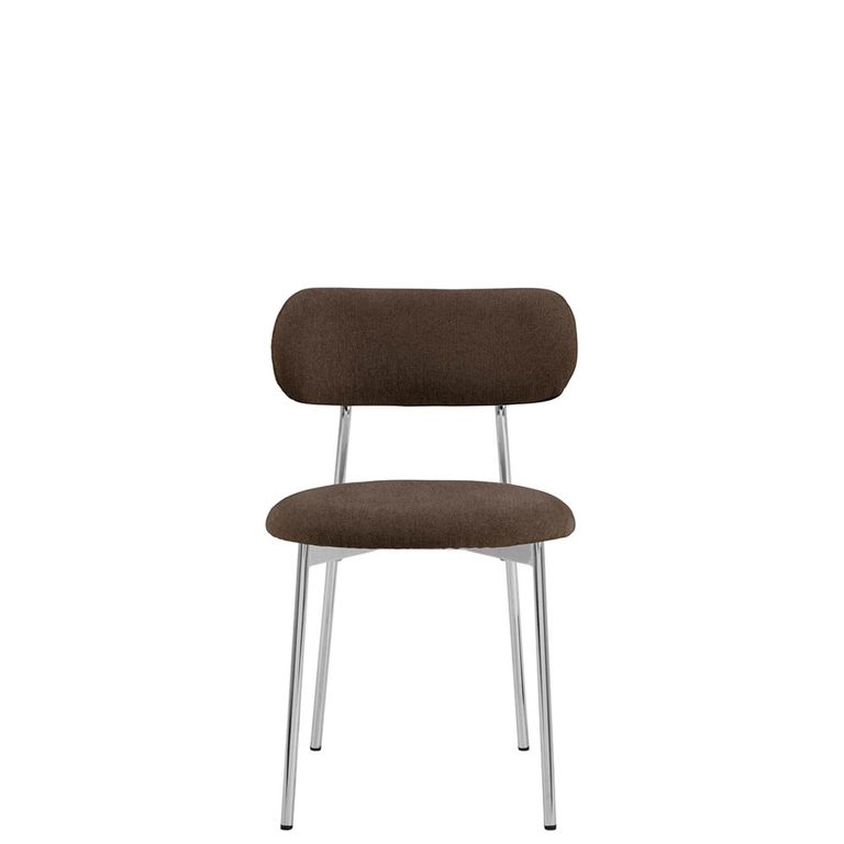 Lyric Dining Chair - Set of 2 - Brown Fabric