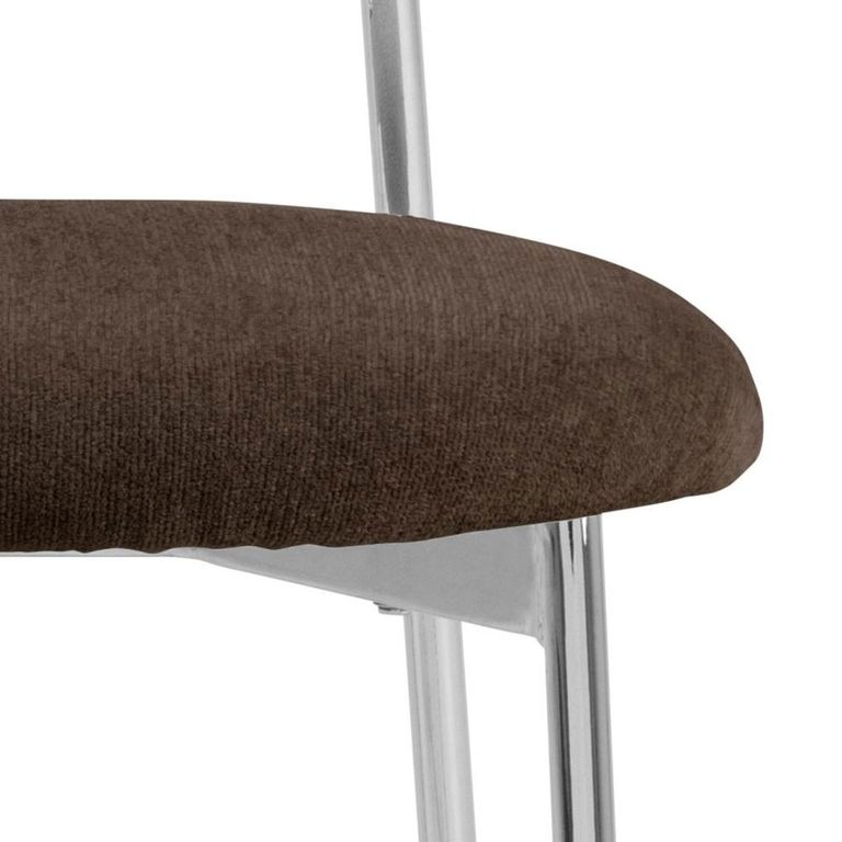 Lyric Dining Chair - Set of 2 - Brown Fabric