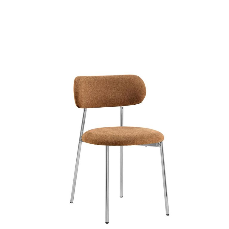 Lyric Dining Chair - Set of 2 - Terracotta Fabric