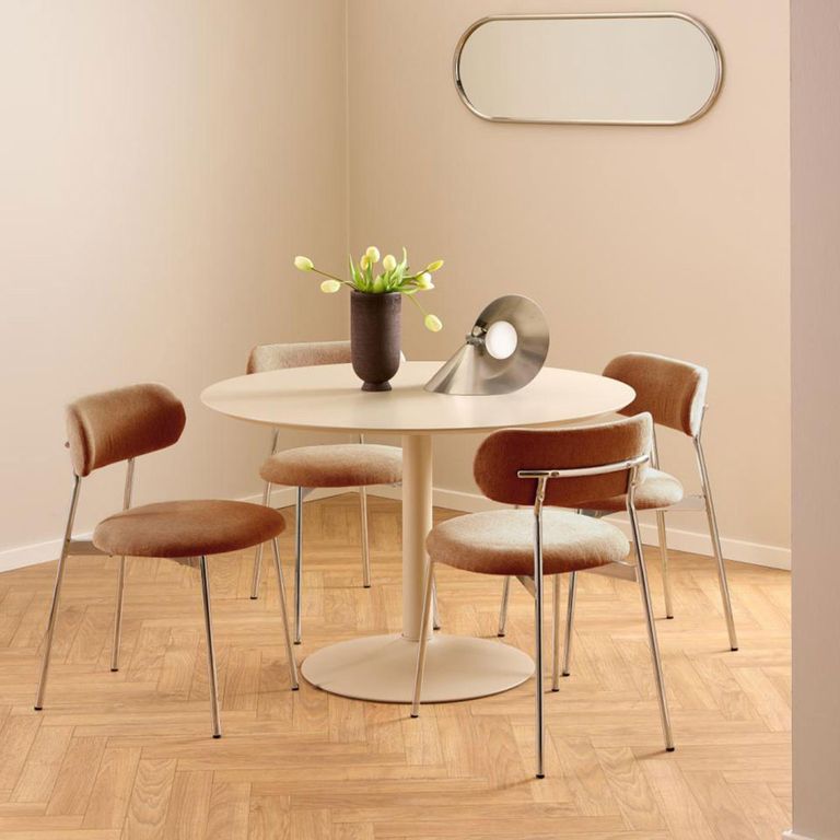 Lyric Dining Chair - Set of 2 - Terracotta Fabric