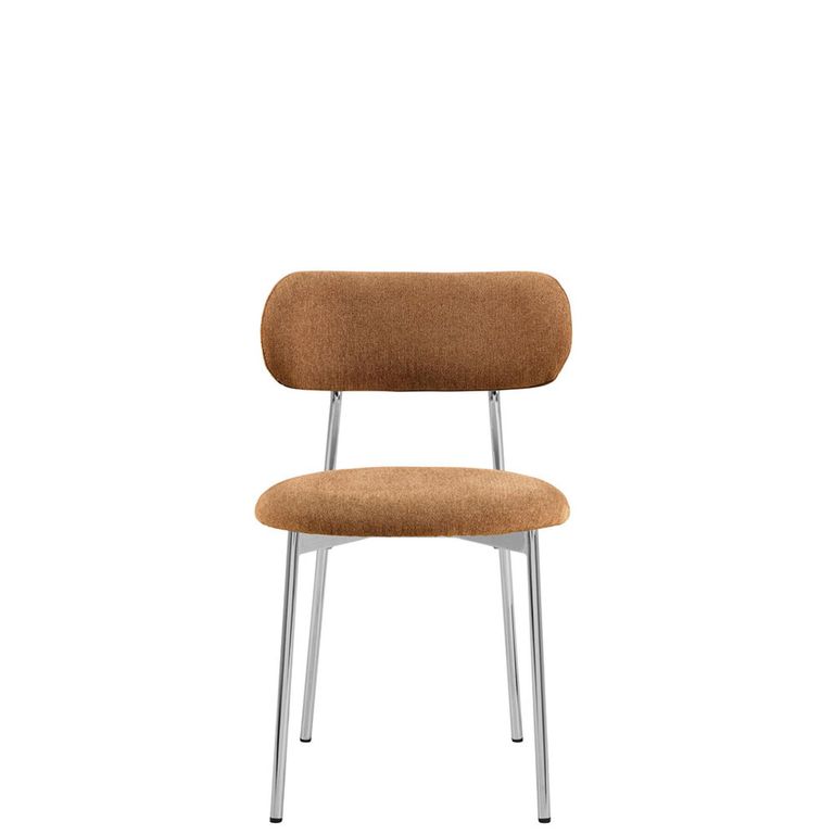 Lyric Dining Chair - Set of 2 - Terracotta Fabric