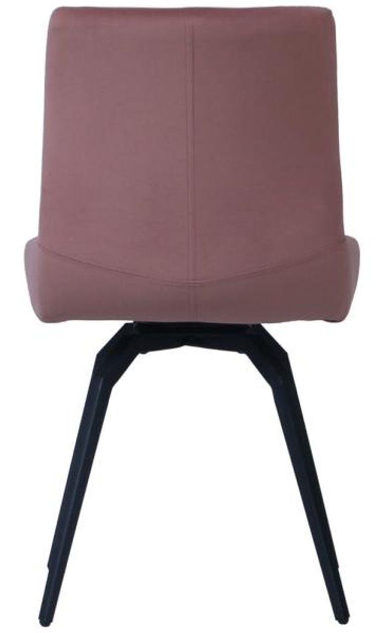 Malcom Dining Chair - Swivel - Set of 2 - Pink Fabric