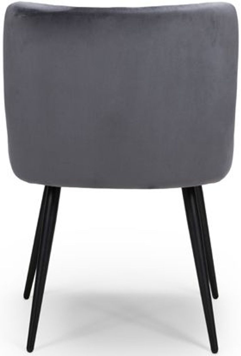 Malmo Dining Chair - Set of 2 - Grey Fabric