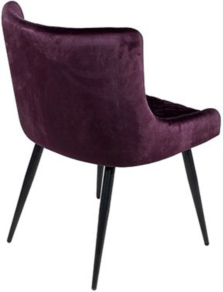 Malmo Dining Chair - Set of 2 - Purple Fabric