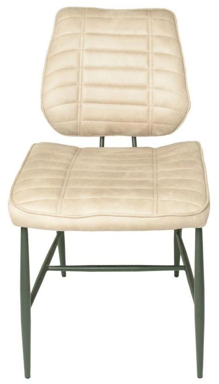 2 x Marigot Oyster Natural Vintage Leather Dining Chair