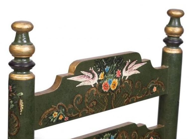 2 x Meerut Green Fountain Design Wooden Dining Chair