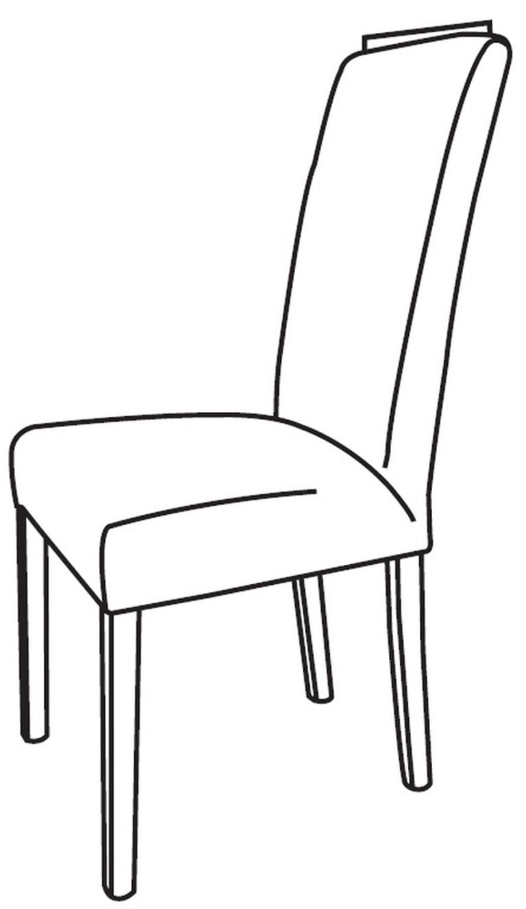 2 x Milo Grey Fabric Dining Chair